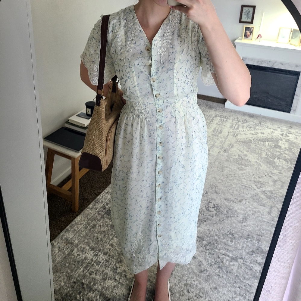 Floral Button-Down Dress